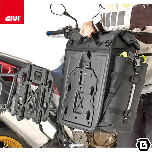 GIVI GRT709 防水サイドバッグ 取付ベース付き 70L（片側35L）容量  ブラック