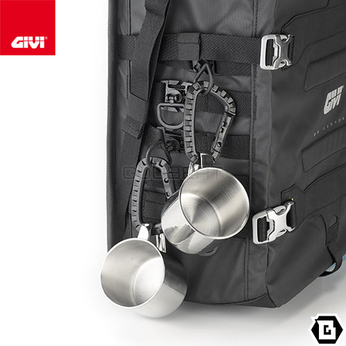 GIVI GRT709 防水サイドバッグ 取付ベース付き 70L（片側35L）容量  ブラック