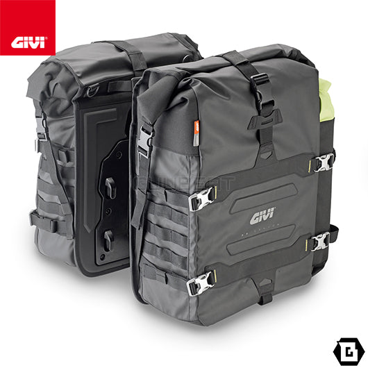 GIVI GRT709 防水サイドバッグ 取付ベース付き 70L（片側35L）容量  ブラック