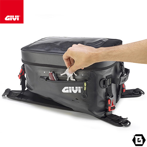 GIVI GRT715 タンクバッグ 防水 ストラップベルト固定 20L容量 ブラック