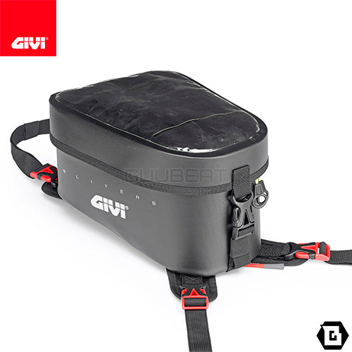 GIVI GRT716 タンクバッグ 防水 ストラップベルト固定 6L容量 ブラック