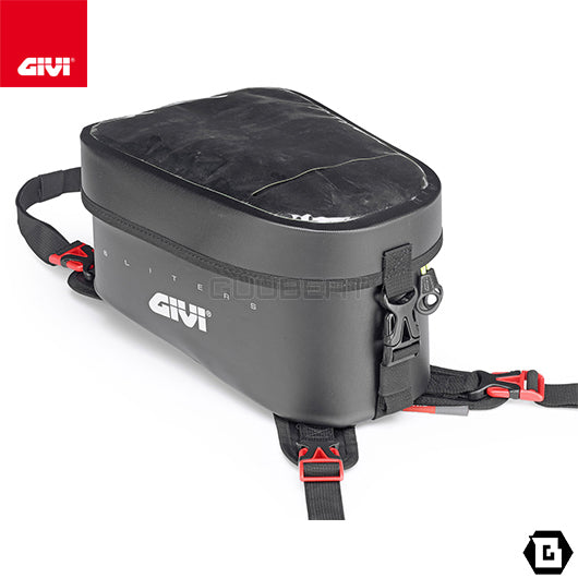 GIVI GRT716 タンクバッグ 防水 ストラップベルト固定 6L容量 ブラック