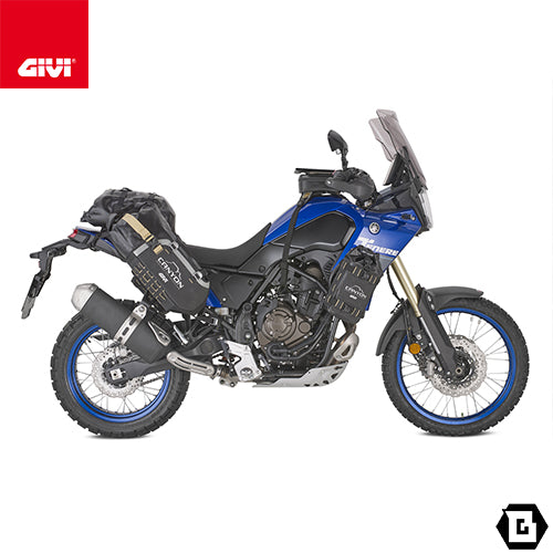 GIVI GRT721B CANYON モジュラー積載システム 防水サイドバッグ 2点 防水リアバッグ 1点 付属 ブラック