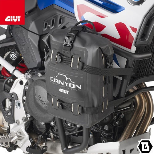 GIVI GRT722B CANYON エンジンガードバッグ 防水 8L容量 Gravel