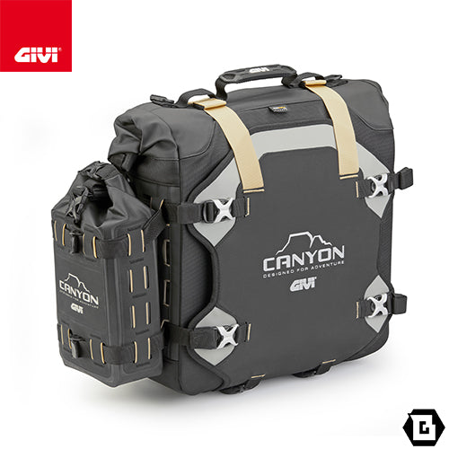 GIVI GRT725 CANYON サイドバッグ・シートバッグ MONOKEY CAM-SIDE ( モノキーカムサイド ) 30L容量 片側 ブラック