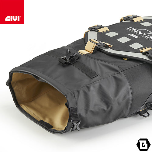 GIVI GRT726 シートバッグ サドルバッグ 防水 35L容量 Gravel-T CANYON ブラック