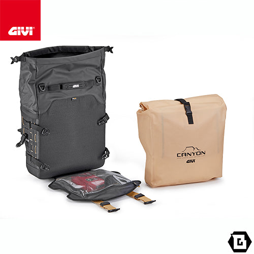 GIVI GRT727 サイドバッグ 右側専用 MONOKEY CAM-SIDE対応 CANYON コンター形状 PLOS_CAM対応 オフロード向け