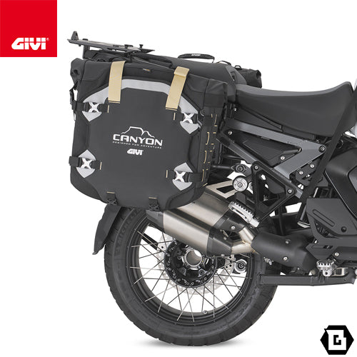 GIVI GRT727 サイドバッグ 右側専用 MONOKEY CAM-SIDE対応 CANYON コンター形状 PLOS_CAM対応 オフロード向け