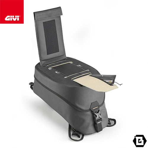 GIVI GRT728 CANYON タンクバッグ 防水 ストラップベルト固定 10L容量 ブラック