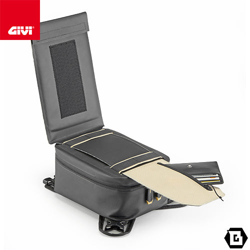 GIVI GRT729 CANYON タンクバッグ 防水 ストラップベルト固定 3L容量 ブラック