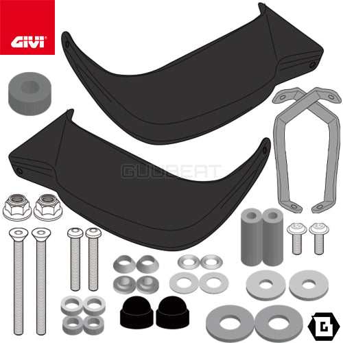 GIVI HP1201B ハンドガード／HONDA CB750 ホーネット / HONDA XL750 トランザルプ専用