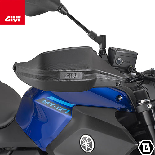 GIVI HP2173B ハンドガード（ブラック）ナックルガード 防風ハンドプロテクター｜YAMAHA MT-07 対応