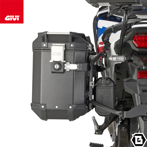 GIVI OBKE3733BPACK2 サイドケース アルミニウム製 左側37L容量 右側33L容量 Trekker Outback EVO ブラック／HONDA CRF1100L アフリカツイン / HONDA CRF1100L アフリカツインADVSPORTS / HONDA CRF1100L アフリカツインADVSPORTS / HONDA CRF1100L アフリカツイン他専用