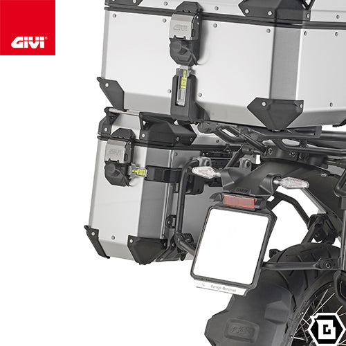 GIVI OBKEV37AAL TREKKER OUTBACK EVO SMART アルミニウム製 サイドケース 左側 MONOKEY CAM-SIDEタイプ 37L容量