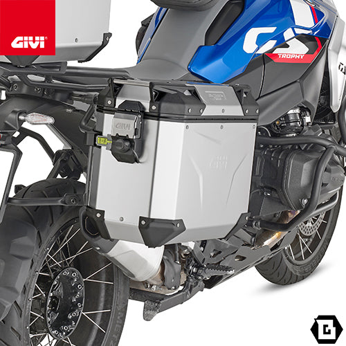 GIVI OBKEV37AAR TREKKER OUTBACK EVO SMART アルミニウム製 サイドケース 右側 MONOKEY CAM-SIDEタイプ 37L容量