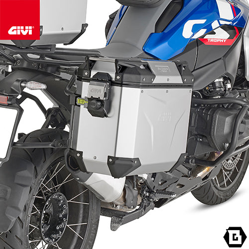 GIVI OBKEV37AR TREKKER OUTBACK EVO SMART アルミニウム製 サイドケース 右側 MONOKEY CAM-SIDEタイプ 37L容量