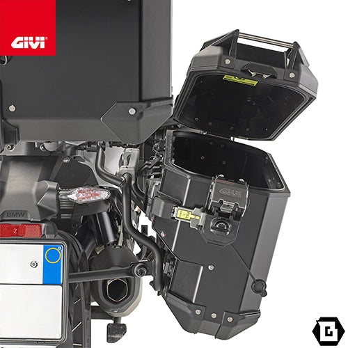 GIVI OBKEVS33AR サイドケース 33L 右側専用 TREKKER OUTBACK EVO SMART ナチュラルアルミ MONOKEY CAM-SIDE PLOS_CAM対応