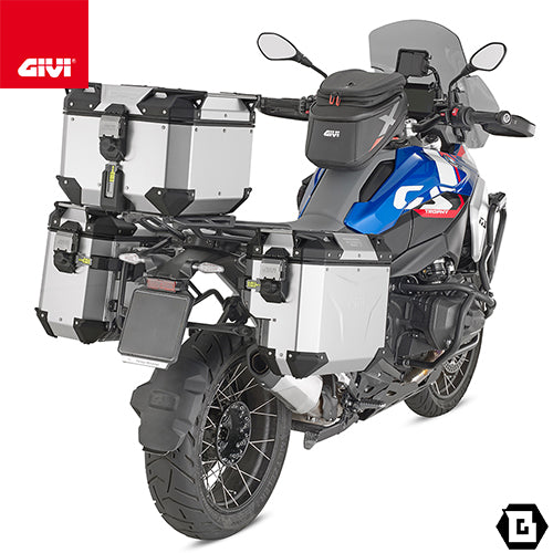 GIVI OBKEVS33AR サイドケース 33L 右側専用 TREKKER OUTBACK EVO SMART ナチュラルアルミ MONOKEY CAM-SIDE PLOS_CAM対応
