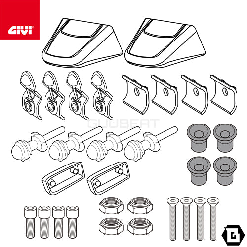 GIVI OFMK 変換キット サイドケースホルダー PL ONE-FIT用 CAM-SIDE / MONOKEY ／ HONDA 400X / KTM 790 アドベンチャー R他専用