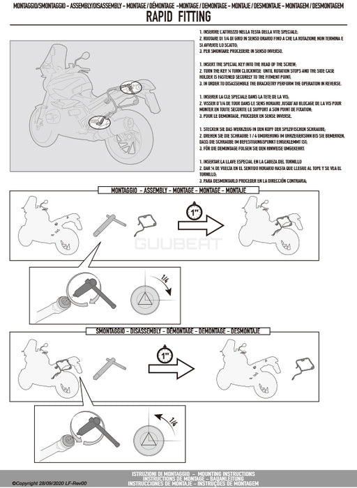 GIVI PL2148 サイドケースホルダー MONOKEY ( モノキー ) 用／YAMAHA トレーサー 700 GT / YAMAHA トレーサー 700専用