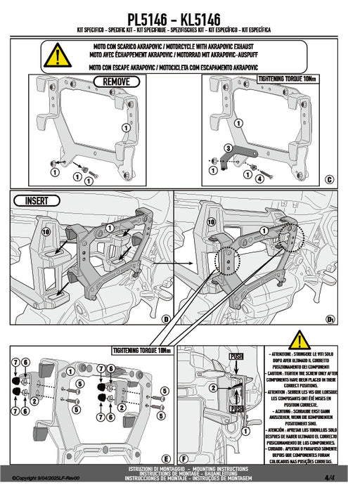 GIVI PL5146 サイドケースホルダー MONOKEY ( モノキー ) 用 BMW純正パニアホルダー専用｜BMW R 1300 GS ADVENTURE 対応