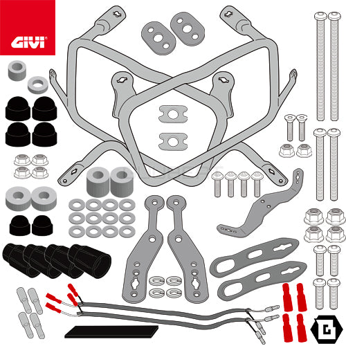 GIVI PLO1201CAM サイドケースホルダー TREKKER OUTBACK MONOKEY CAM-SIDE用 PL ONE-FIT／HONDA XL750 トランザルプ専用