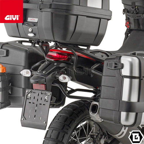 GIVI PLO2145N サイドケースホルダー トレッカーアウトバック・モノキー対応 PL ONE-FIT／YAMAHA テネレ 700専用