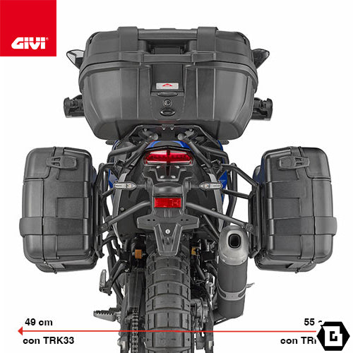 GIVI PLO2174MK サイドケースホルダー MONOKEY（モノキー）用 PL ONE-FIT｜YAMAHA テネレ 700 ラリー / テネレ 700 / テネレ 700 ワールドレイド 対応
