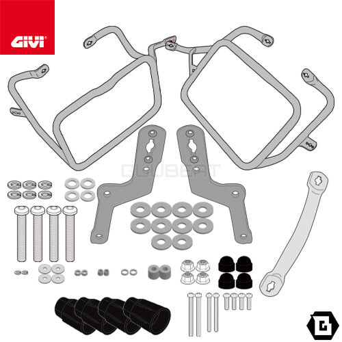 GIVI PLO6710CAM サイドケースホルダー TREKKER OUTBACK MONOKEY CAM-SIDE用 PL ONE-FIT／APRILIA トゥアレグ 660 ラリー専用