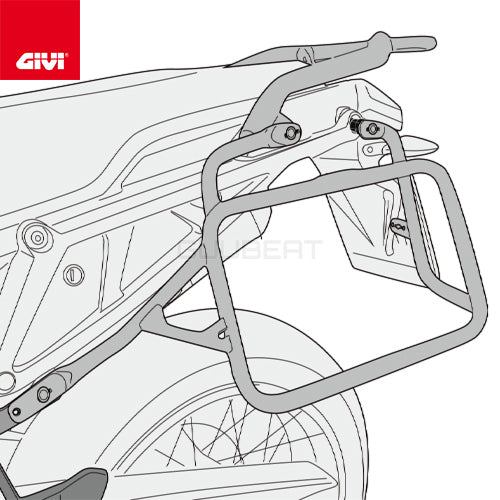 GIVI PLO6710CAM サイドケースホルダー TREKKER OUTBACK MONOKEY CAM-SIDE用 PL ONE-FIT ／ APRILIA トゥアレグ 660専用