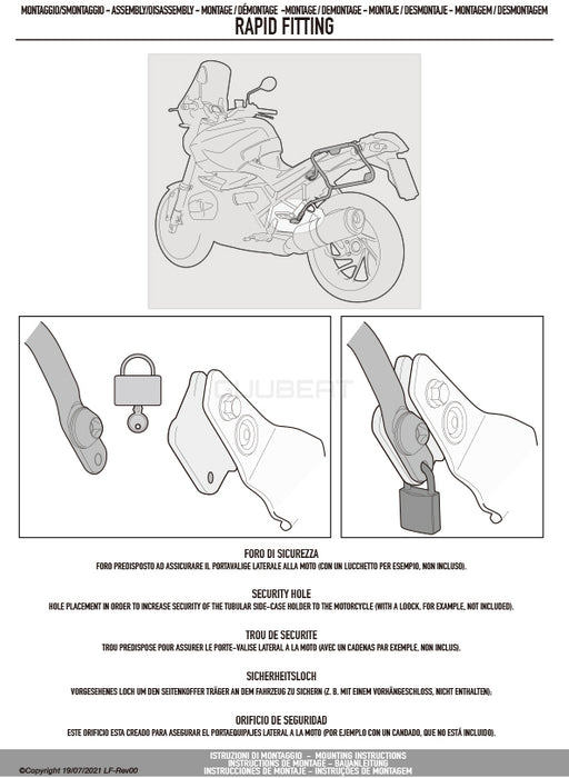 GIVI PLO7713CAM サイドケースホルダー TREKKER OUTBACK MONOKEY CAM-SIDE用 PL ONE-FIT／KTM 1290 スーパーアドベンチャー S / KTM 1290 スーパーアドベンチャー R専用