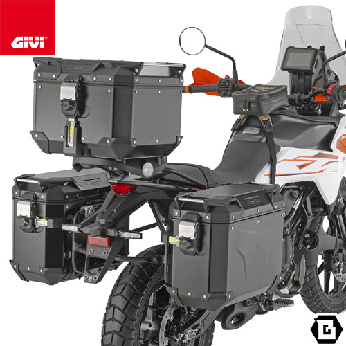 GIVI PLO7718CAM サイドケースホルダー TREKKER OUTBACK用 MONOKEY CAM-SIDE｜KTM 390 アドベンチャー R / 390 アドベンチャー X 対応