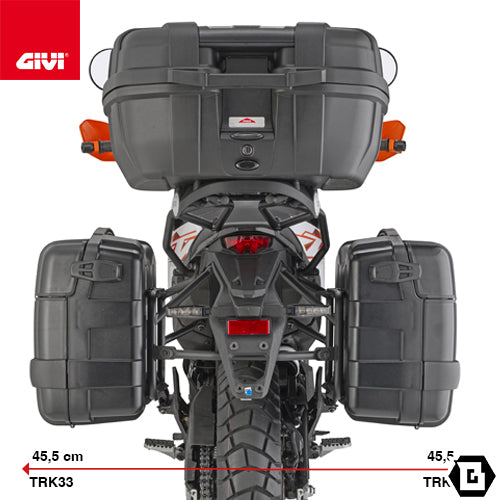 GIVI PLO7718MK サイドケースホルダー MONOKEY（モノキー）用 PL ONE-FIT｜KTM 390 アドベンチャー R / 390 アドベンチャー X 対応