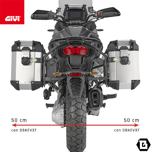 GIVI PLO8208CAM サイドケースホルダー TREKKER OUTBACK MONOKEY CAM-SIDE用 PL ONE-FIT／MOTO GUZZI ステルヴィオ 1000専用