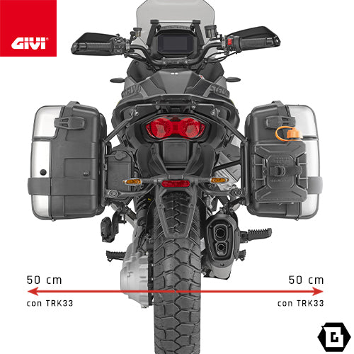 GIVI PLO8208MK サイドケースホルダー MONOKEY（モノキー）用 PL ONE-FIT｜MOTO GUZZI ステルヴィオ 1000 対応
