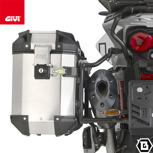 GIVI PLO8209CAM サイドケースホルダー TREKKER OUTBACK MONOKEY CAM-SIDE用 PL ONE-FIT ／ MOTO GUZZI V85 TT専用