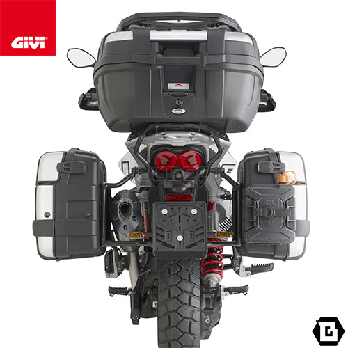 GIVI PLO8209MK サイドケースホルダー MONOKEY（モノキー）用 PL ONE-FIT｜MOTO GUZZI V85 TT 対応