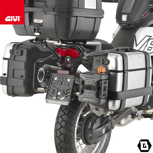 GIVI PLO8209MK サイドケースホルダー MONOKEY ( モノキー ) 用 PL ONE-FIT／MOTO GUZZI V85 TT専用