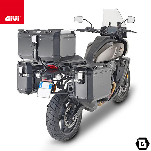 GIVI PLO8400CAM サイドケースホルダー TREKKER OUTBACK MONOKEY CAM-SIDE用 PL ONE-FIT／HARLEY DAVIDSON パンアメリカン 1250専用