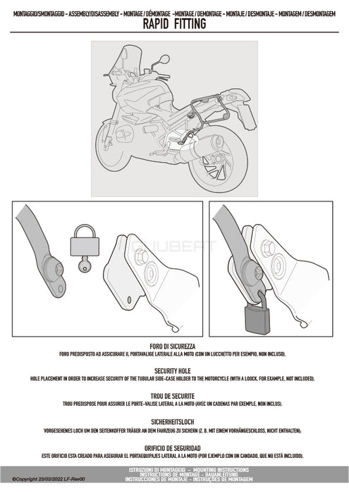 GIVI PLO9430MK サイドケースホルダー MONOKEY ( モノキー ) 用 PL ONE-FIT／HUSQVARNA ノーデン 901専用