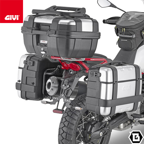 GIVI PLOR8203N サイドケースホルダー トレッカーアウトバック・モノキー対応 PL ONE-FIT クイックリリース機能／MOTO GUZZI V85 TT専用