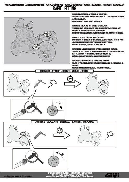 GIVI PLOS7713CAM サイドケースホルダー TREKKER OUTBACK EVO用 PL ONE-FIT CAM-SIDE／KTM 1290 スーパーアドベンチャー S / KTM 1290 スーパーアドベンチャー R専用