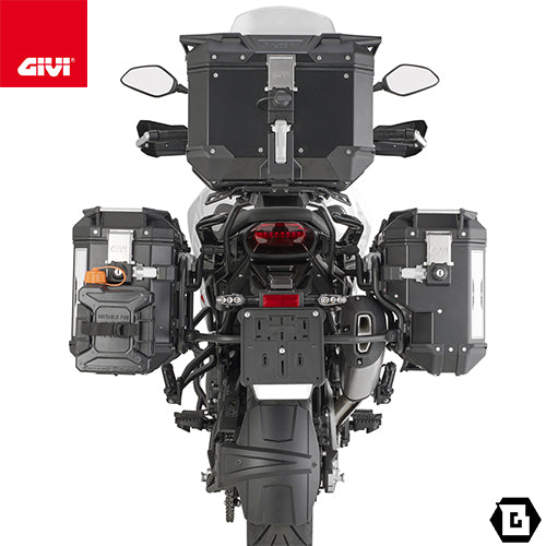 GIVI PLOS8717CAM サイドケースホルダー TREKKER OUTBACK EVO用（PL ONE-FIT CAM-SIDE／右側専用設計）｜BENELLI TRK 702 / TRK 702 X 対応