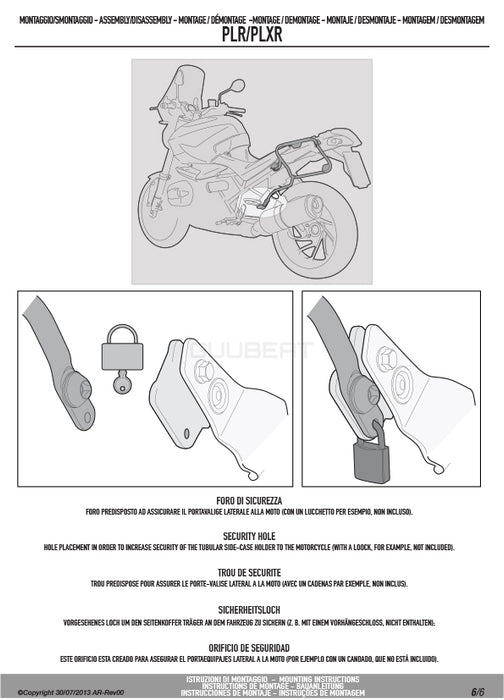 GIVI PLR1110CAM サイドケースホルダー ラピッドリリース機能付き TREKKER OUTBACK MONOKEY CAM-SIDE用／HONDA VFR1200X クロスツアラー / HONDA VFR1200X クロスツアラーDCT専用