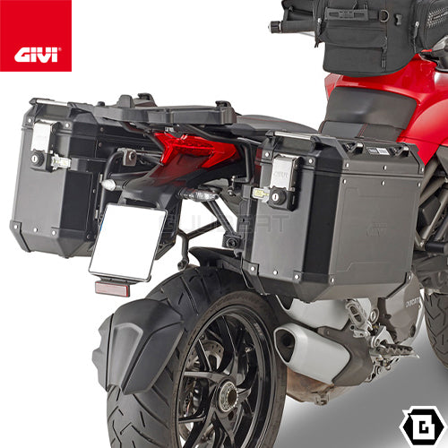 GIVI PLR7411CAM サイドケースホルダー ラピッドリリース機能付き TREKKER OUTBACK MONOKEY CAM-SIDE用 ／ DUCATI ムルティストラーダ 1260専用