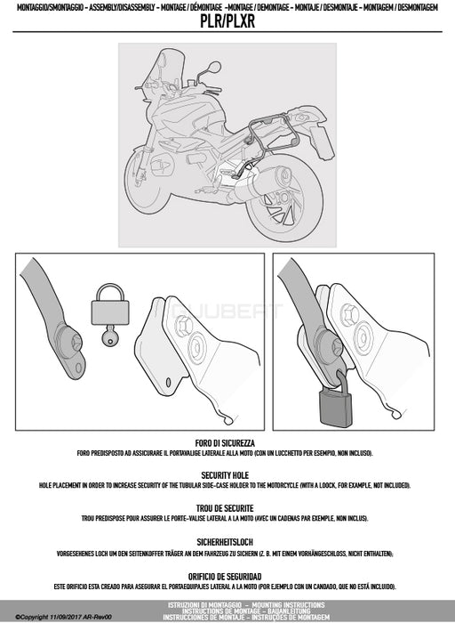 GIVI PLR7706 サイドケースホルダー MONOKEY ( モノキー ) 用 ラピッドリリース機能付き／KTM 1290 スーパーアドベンチャー S / KTM 1290 スーパーアドベンチャー R / KTM 1290 スーパーアドベンチャー T / KTM 1290 スーパーアドベンチャー他専用