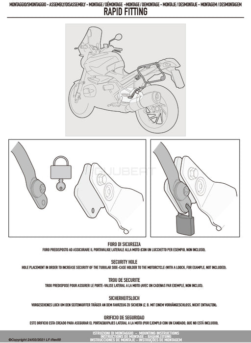 GIVI PLX1186 サイドケースホルダー MONOKEY SIDE ( モノキーサイド ) V37 / V35 用／HONDA フォルツァ750専用