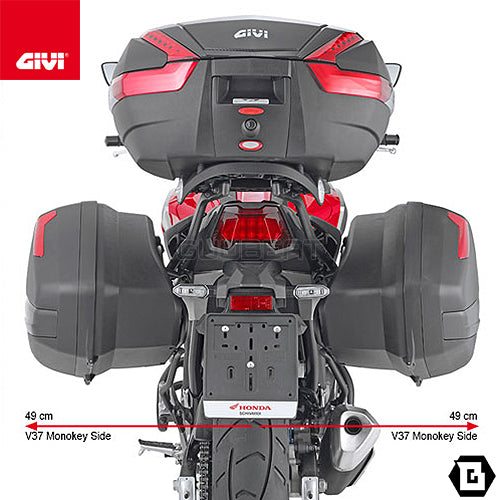 GIVI PLX1192 サイドケースホルダー MONOKEY SIDE ( モノキーサイド ) V37 / V35 用／HONDA NC750X専用