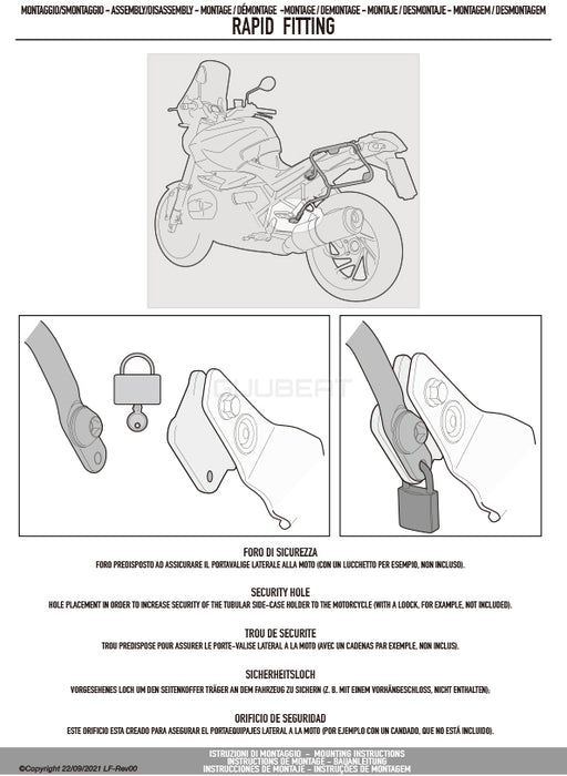 GIVI PLX2159 サイドケースホルダー MONOKEY SIDE ( モノキーサイド ) V37 / V35 用／YAMAHA トレーサー 9 / YAMAHA トレーサー 9 GT / YAMAHA トレーサー 9 GT プラス専用