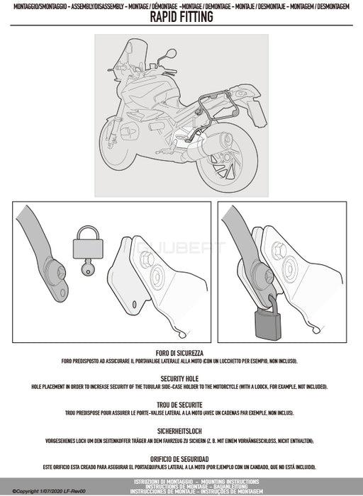 GIVI PLX3117 サイドケースホルダー MONOKEY SIDE ( モノキーサイド ) V37 / V35 用／SUZUKI Vストローム 1050専用